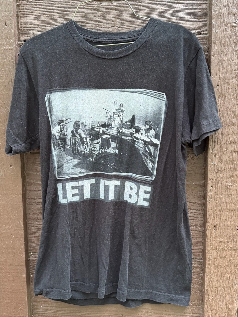 The Beatles Black 'Let It Be' Photo Graphic Tee